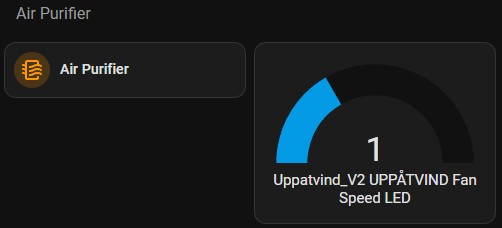 Interface Home Assistant pour le purificateur Ikea
